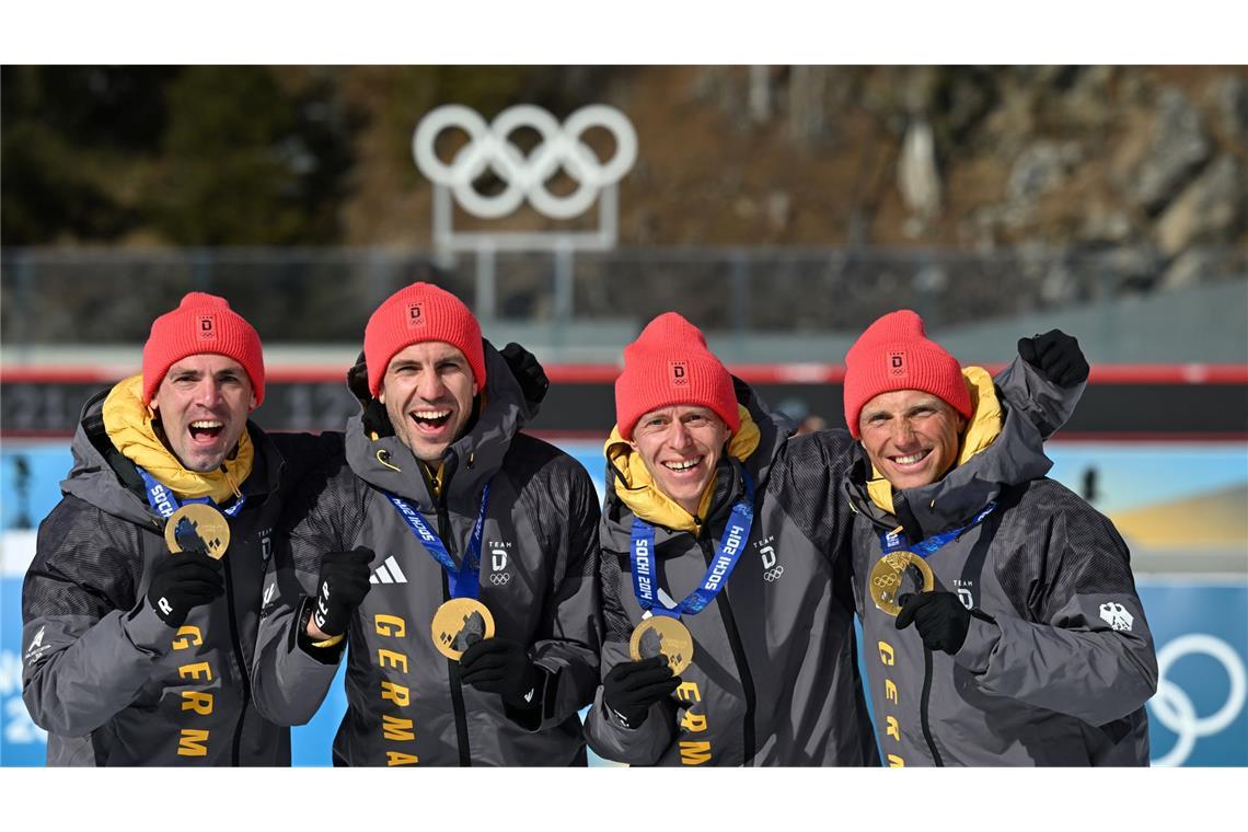 So sehen Olympiasieger aus.