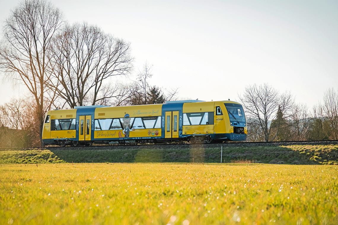 So sehen sie aus, die neuen Züge der Wieslauftalbahn. Foto: Danijel Grbic/Landratsamt