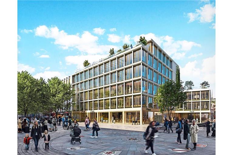 So soll das neue Gebäude aussehen, in das Thalia/Wittwer einziehen will.