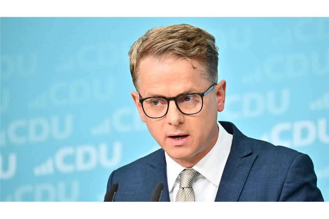 Sozialreformen: Linnemann setzt auf eine Agenda 2030 "So wie Gerhard Schröder die Agenda 2010 gemacht hat, müssen wir jetzt die Agenda 2030 machen", sagt der CDU-Generalsekretär. (Archivbild)