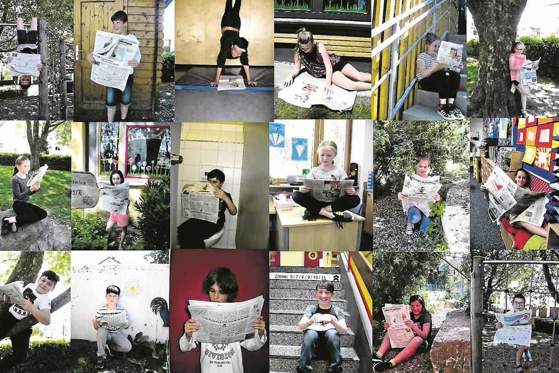 Schüler dürfen Blumenwiesen anlegen So, wie sich die 4a der Plaisirschule vor zwei Jahren das Zeitunglesen vorgestellt hat, könnte auch in diesem Jahr die Lektüre der BKZ aussehen.