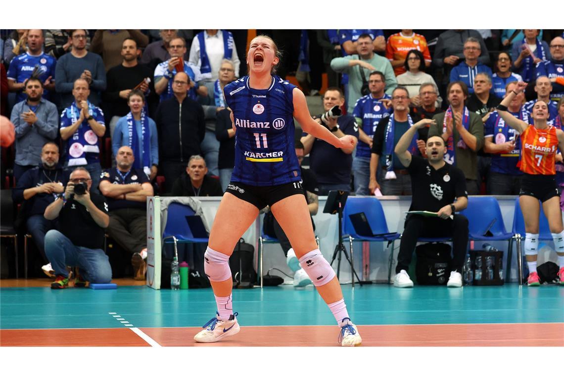 Soe sehen Siegerinnen aus: Pauline Martin.