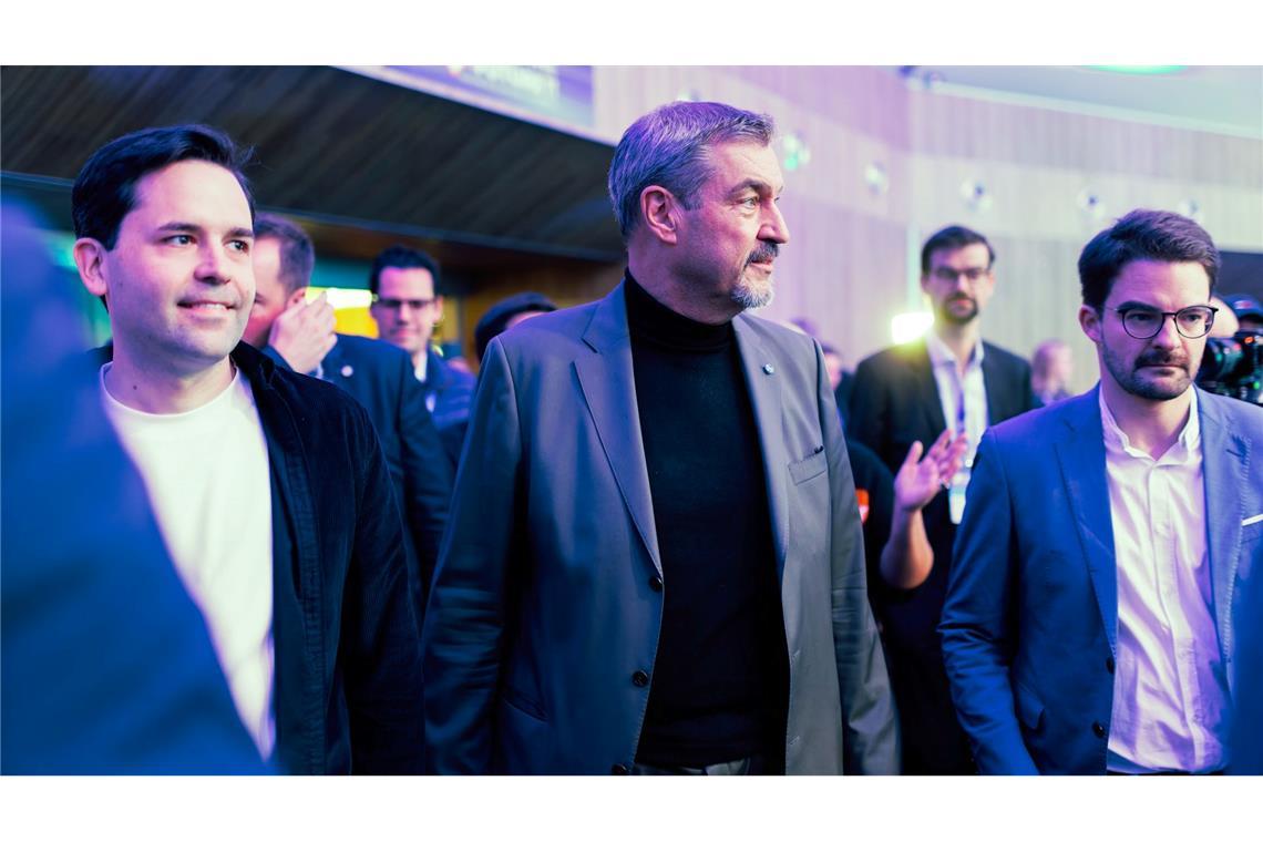 Söder sprach sich beim Deutschlandtag der Jungen Gruppe für weitere Verhandlungen mit der SPD aus. (Archivbild)