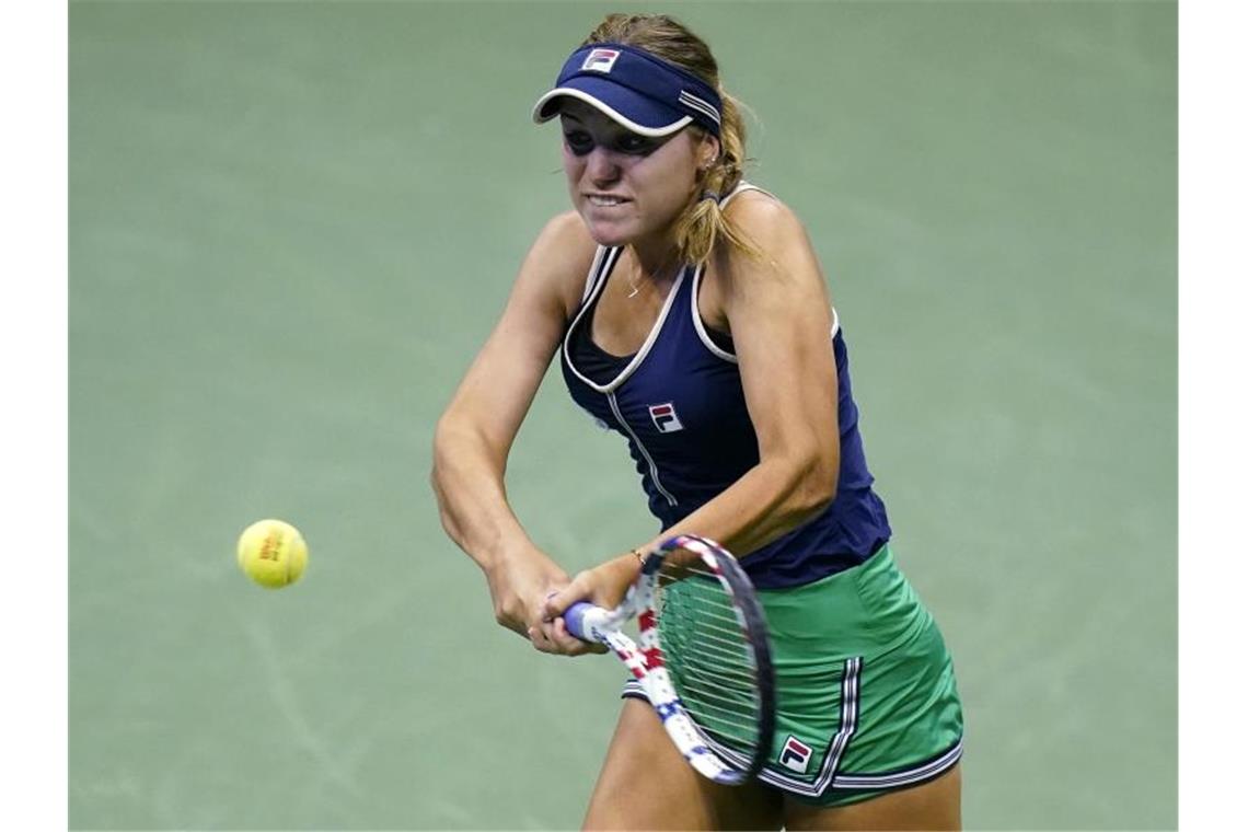 Sofia Kenin ist im Achtelfinale ausgeschieden. Foto: Frank Franklin II/AP/dpa