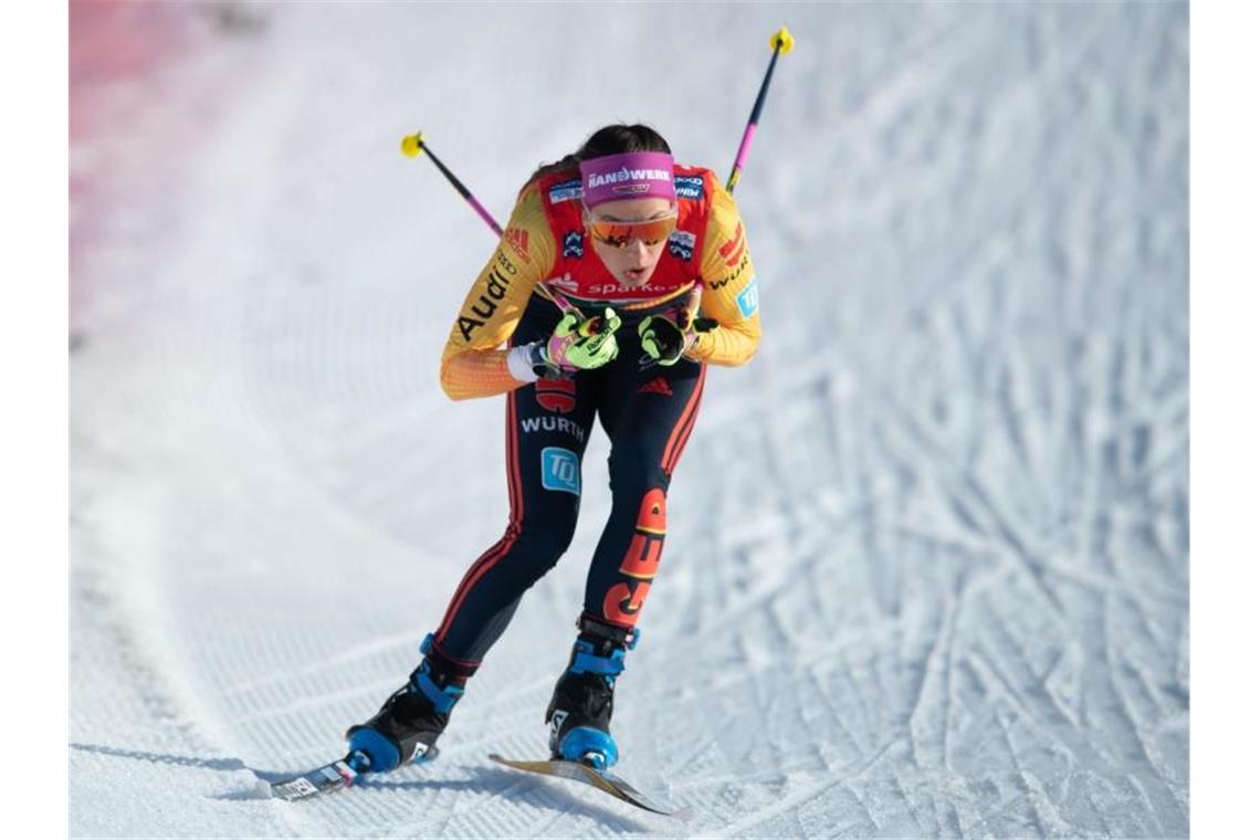 Sofie Krehl schied im Viertelfinale aus. Foto: Sebastian Kahnert/dpa-Zentralbild/dpa