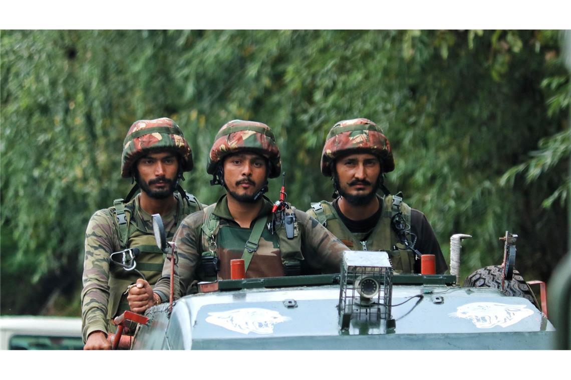 Soldaten der indischen Armee im Einsatz (Symbolbild).