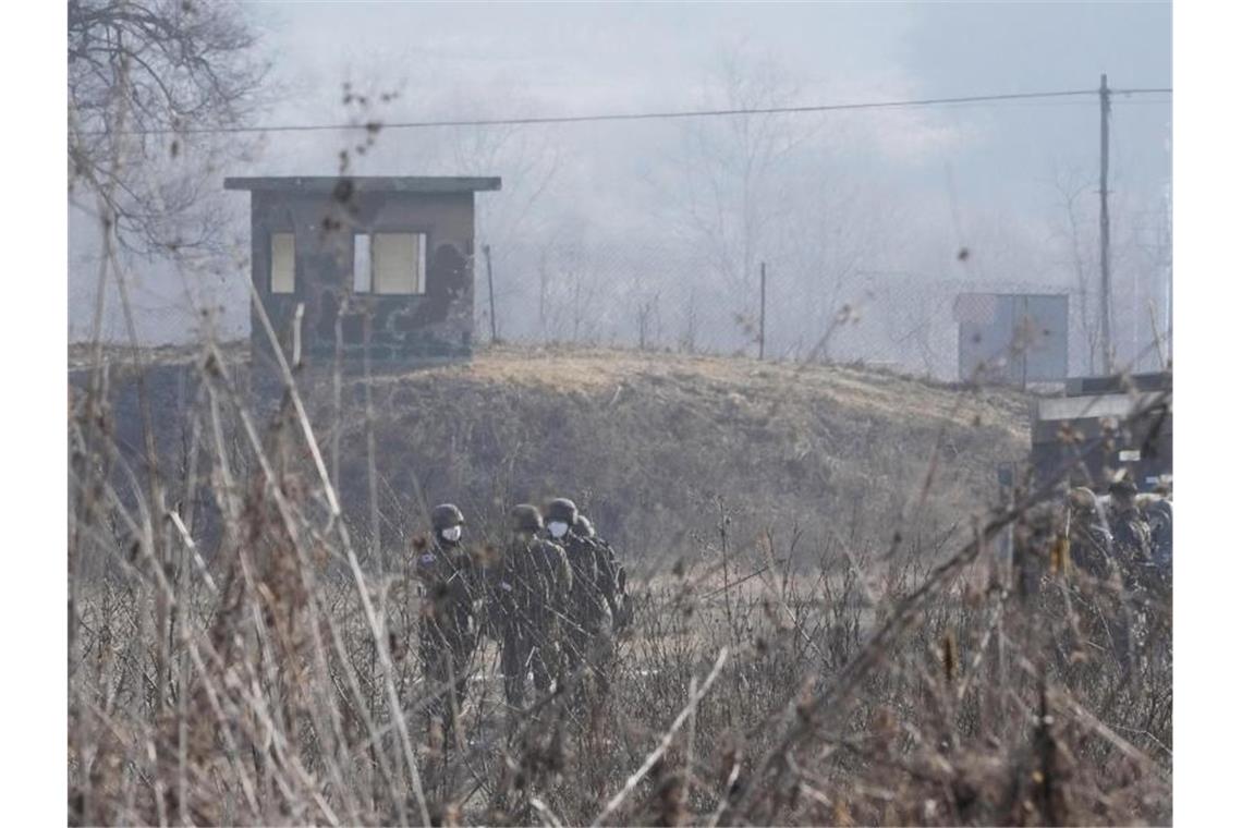 Soldaten der südkoreanischen Armee in Paju, nahe der Grenze zu Nordkorea. Foto: Ahn Young-Joon/AP/dpa