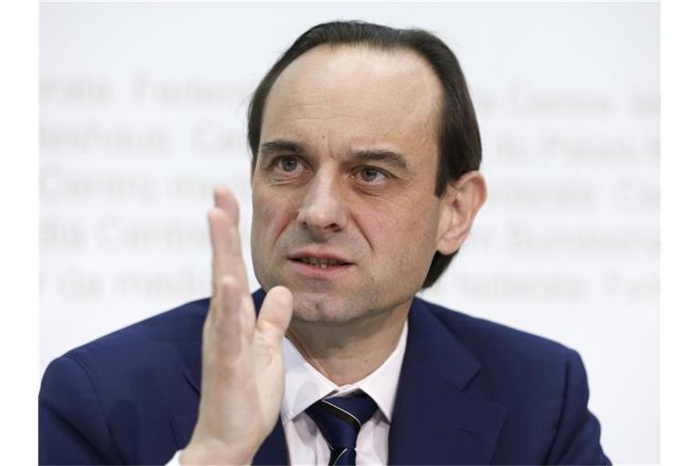 Soll an die Spitze der Bafin rücken: Mark Branson, bisheriger Chef der Schweizer Finanzmarktaufsicht. Foto: Peter Klaunzer/KEYSTONE/dpa