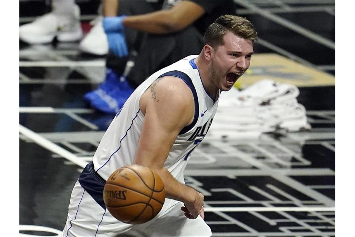 Soll bei den Dallas Mavericks einen neuen Vertrag erhalten: Luka Doncic. Foto: Marcio Jose Sanchez/AP/dpa