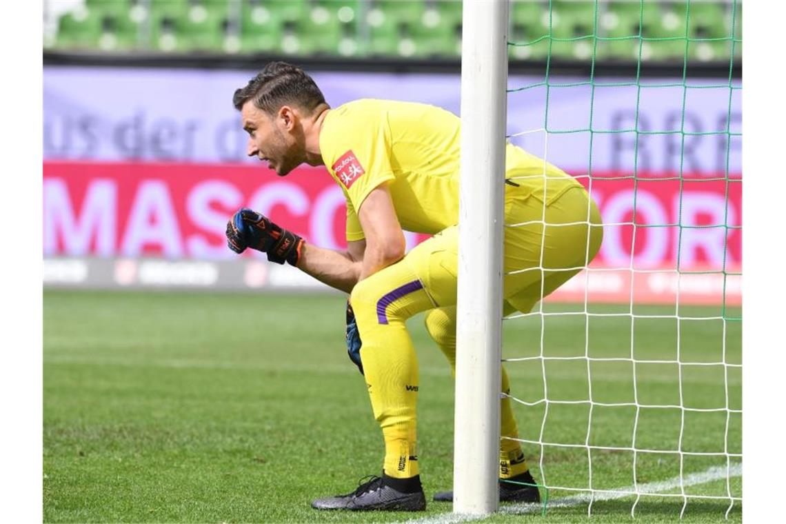 Soll das Tor der Tschechen hüten: Jiri Pavlenka darf als einziger Spieler von Werder Bremen ein Länderspiel bestreiten. Foto: Carmen Jaspersen/dpa