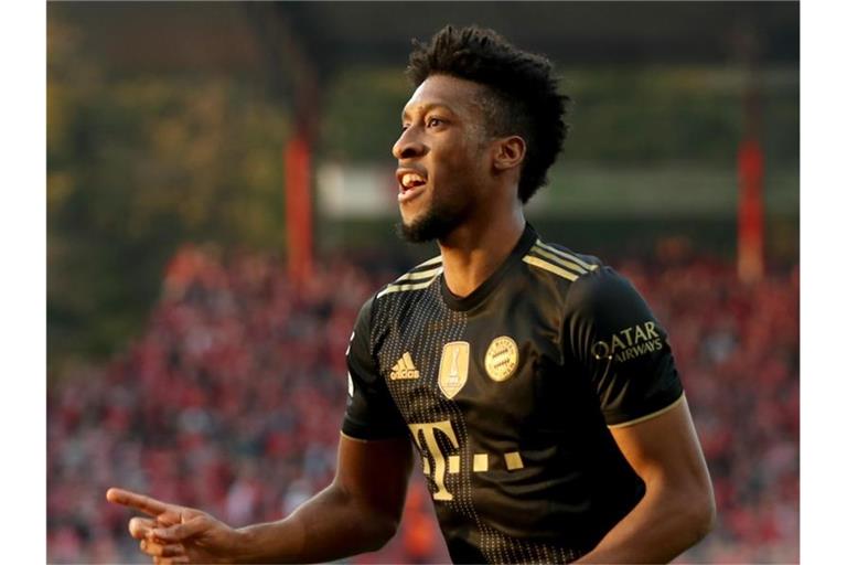 Soll in Kiew helfen, den vorzeitigen Gruppensieg der Bayern zu sichern: Kingsley Coman. Foto: Andreas Gora/dpa