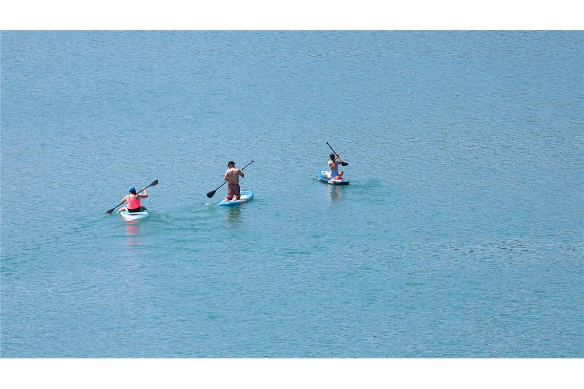 Bilder des Tages Sommerhitze in Bayern: Erfrischung am Forggensee