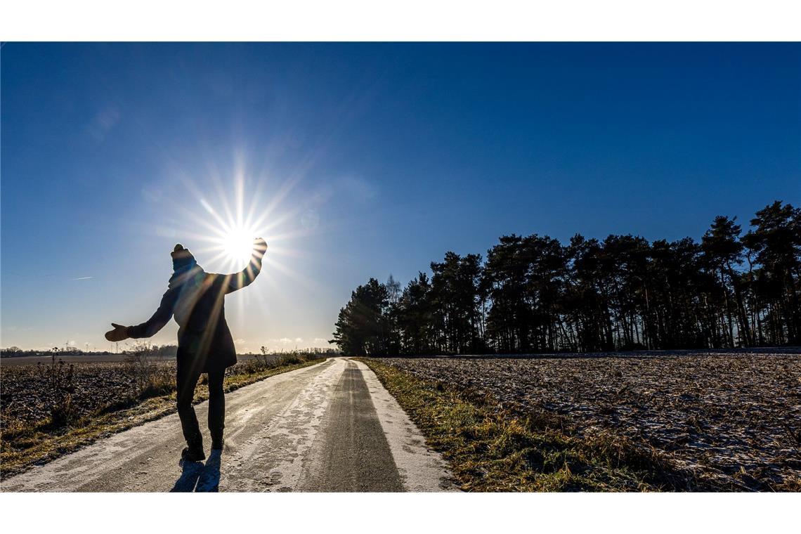 Sonnenschein im Winterwunderland.