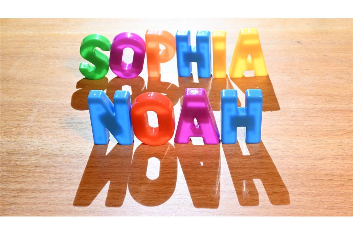 Sophia und Noah sind die beliebtesten Vornamen.