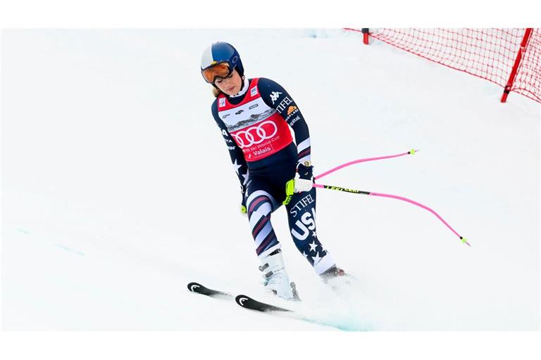 Sorgen ums Knie: Vonn stürzte vorigen Freitag in Crans-Montana. (Archivbild)