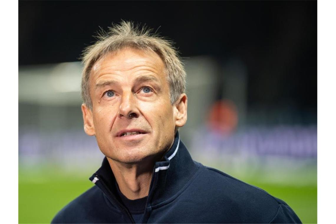 Sorgt in Berlin immer noch für Schlagzeilen: Ex-Coach Jürgen Klinsmann. Foto: Soeren Stache/dpa-Zentralbild/dpa