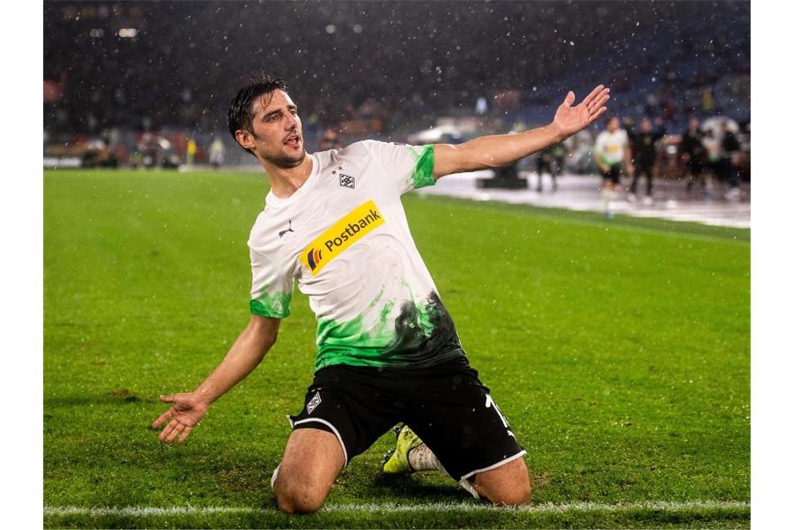 Sorgte beim Hinspiel in Rom für den Last-Minute-Ausgleich: Gladbach-Kapitän Lars Stindl. Foto: Marius Becker/dpa