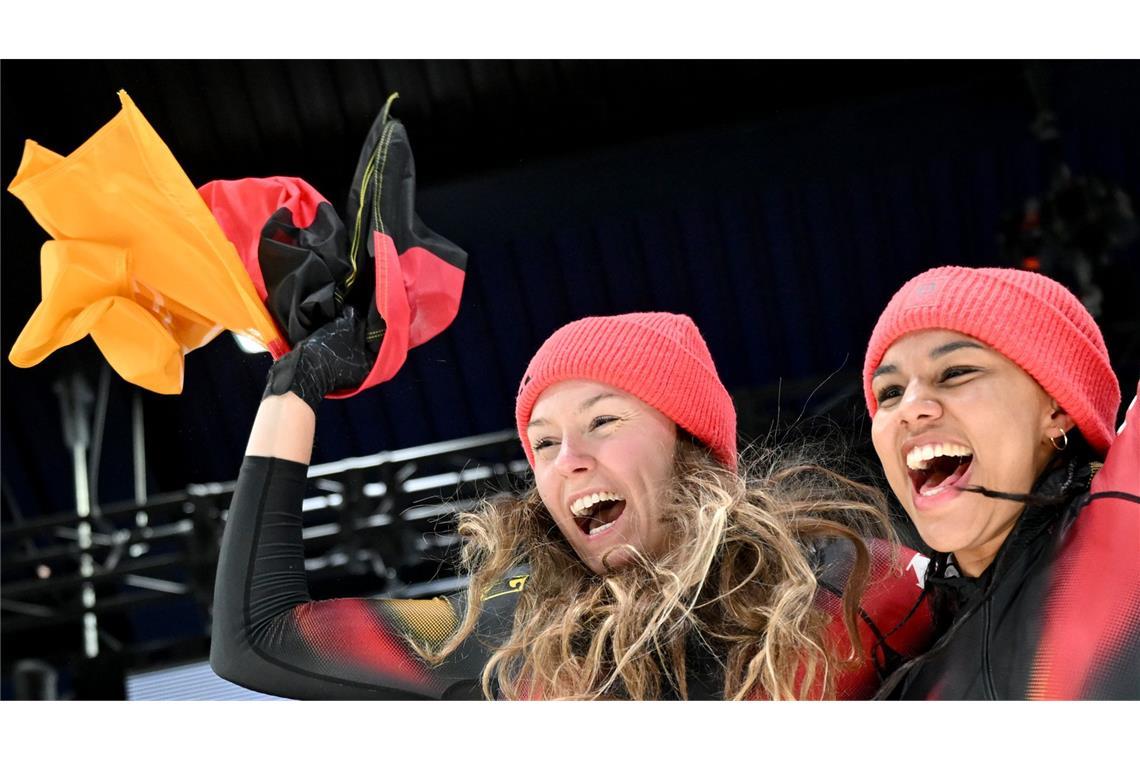 Souveräne Vorstellung: Nach 2022 fahren Laura Nolte und Deborah Levi auch 2026 zu Gold im Zweierbob.