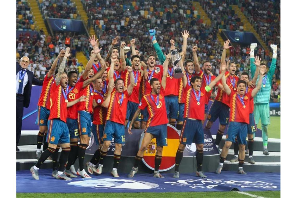 Bitteres 1:2 im EM-Finale für U21 - „Haben alles gegeben“ Spanien ist neuer U21-Europameister. Foto: Cezaro De Luca