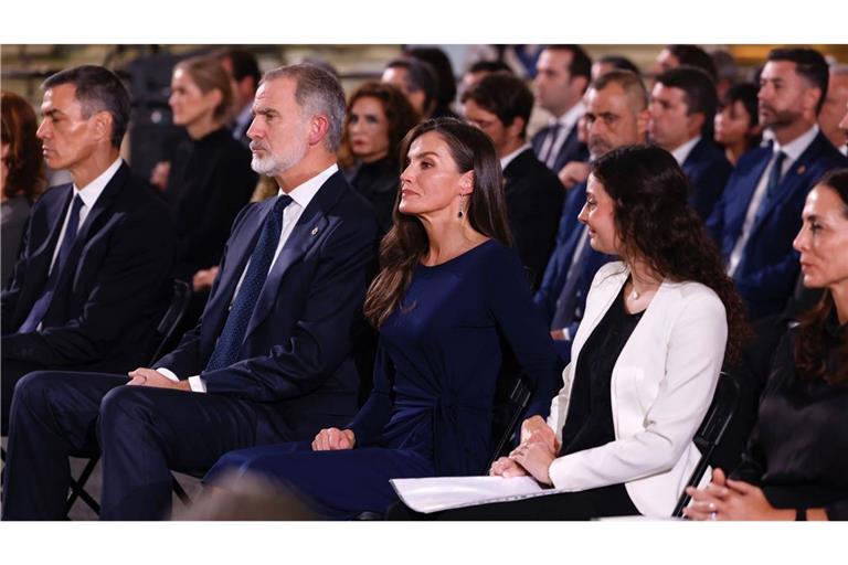 Spaniens König Felipe VI. sprach in seiner Rede von dem immensen Schmerz über den Tod von insgesamt 237 Menschen.