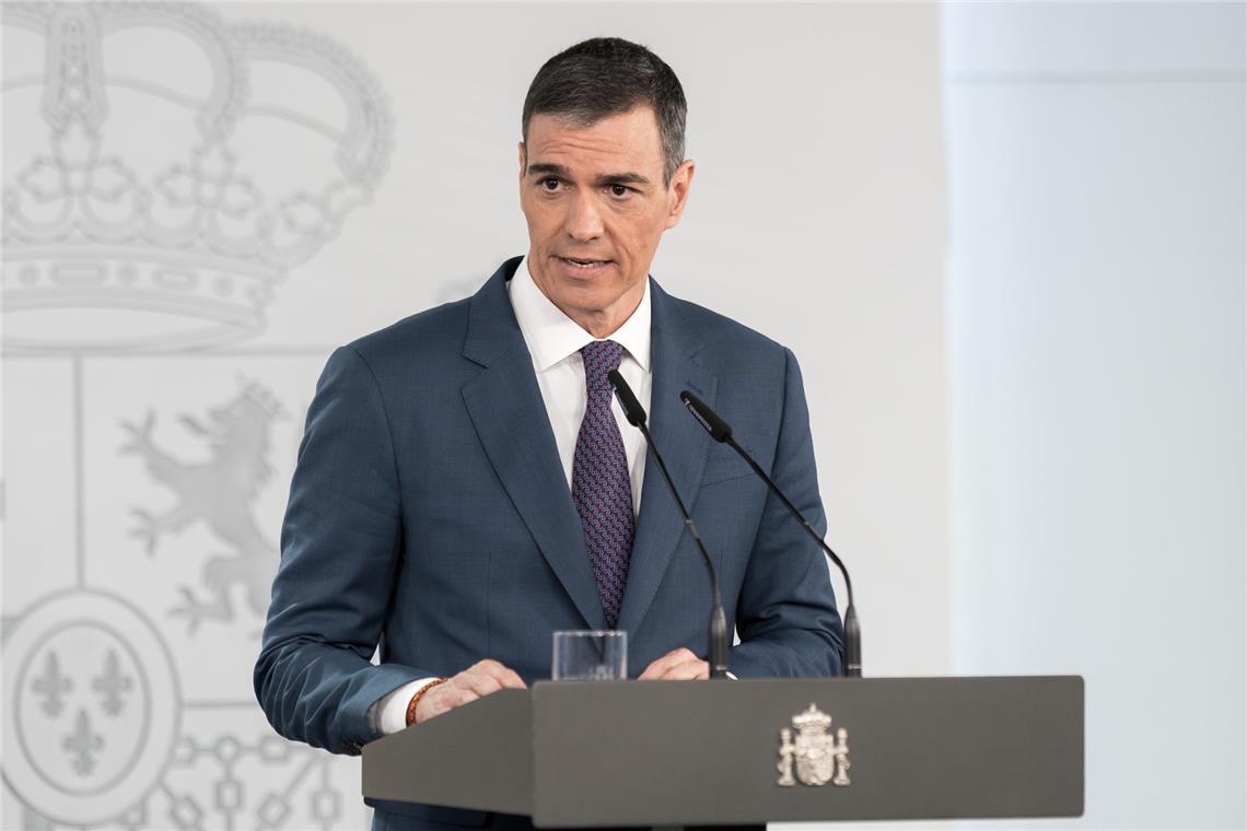 Spaniens linker Regierungschef Pedro Sánchez.