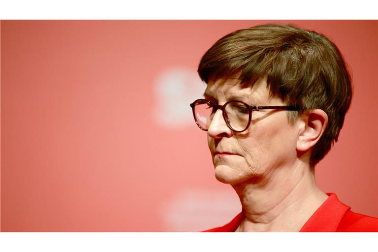 SPD-Chefin Saskia Esken ist von ihrem Heimat-Landesverband nicht mehr für den Bundesvorstand nominiert worden. (Archivbild)