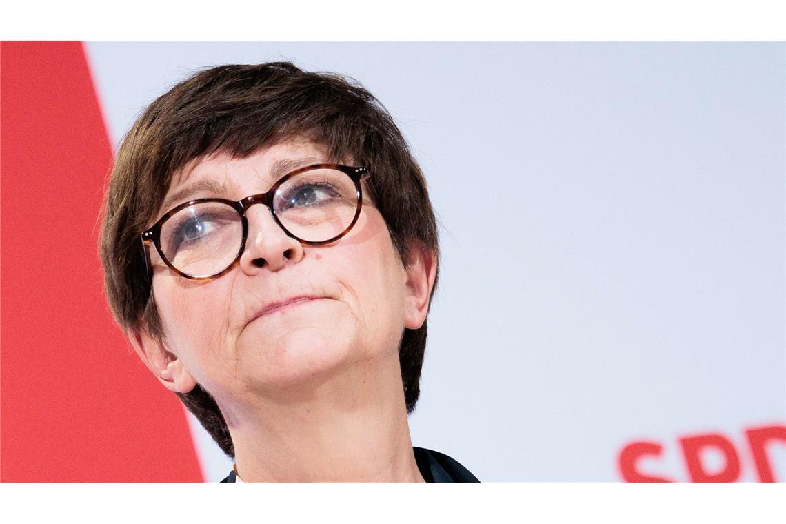 Esken erwartet Ausscheiden der FDP aus dem Bundestag SPD-Chefin Saskia Esken rechnet nicht mit der FDP im nächsten Bundestag. (Archivbild)