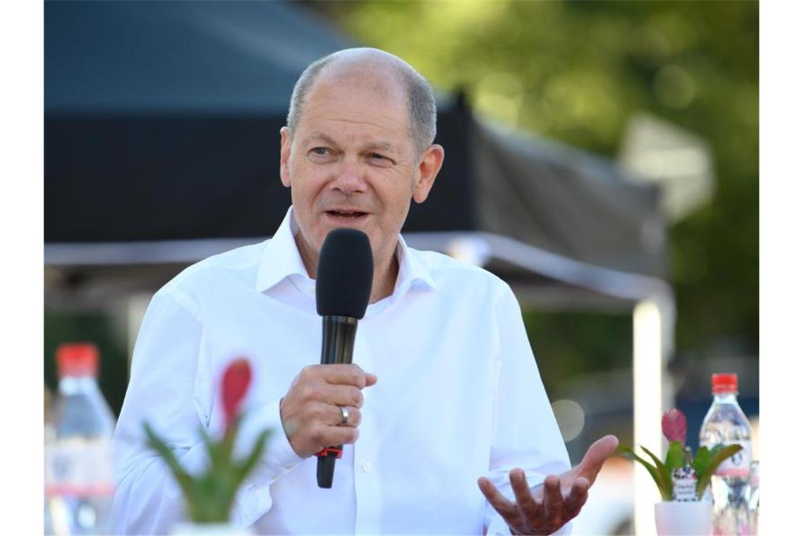 Mobile Teams und große Kampagne: Massives Werben fürs Impfen SPD-Kanzlerkandidat Olaf Scholz fordert ein offensiveres Auftreten für die Corona-Impfung von Geimpften selbst. Foto: Soeren Stache/dpa-Zentralbild/dpa