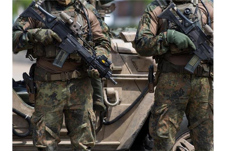 Spezialkräfte der Bundeswehr beim Tag der Bundeswehr 2018. Foto: Monika Skolimowska/zb/dpa/Symbolbild
