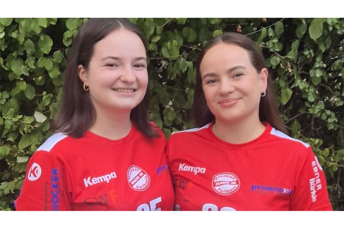 Spielen gemeinsam im Handball-Landesliga-Team des SV Fellbach: die Schwestern Nele (links) und Kim Göbbel