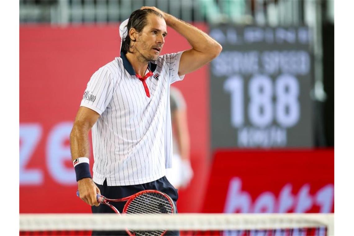 Tommy gegen „Domi“: Haas und Thiem freuen sich auf Duell Spielt erstmals gegen Dominic Thiem: Tommy Haas. Foto: Andreas Gora/dpa