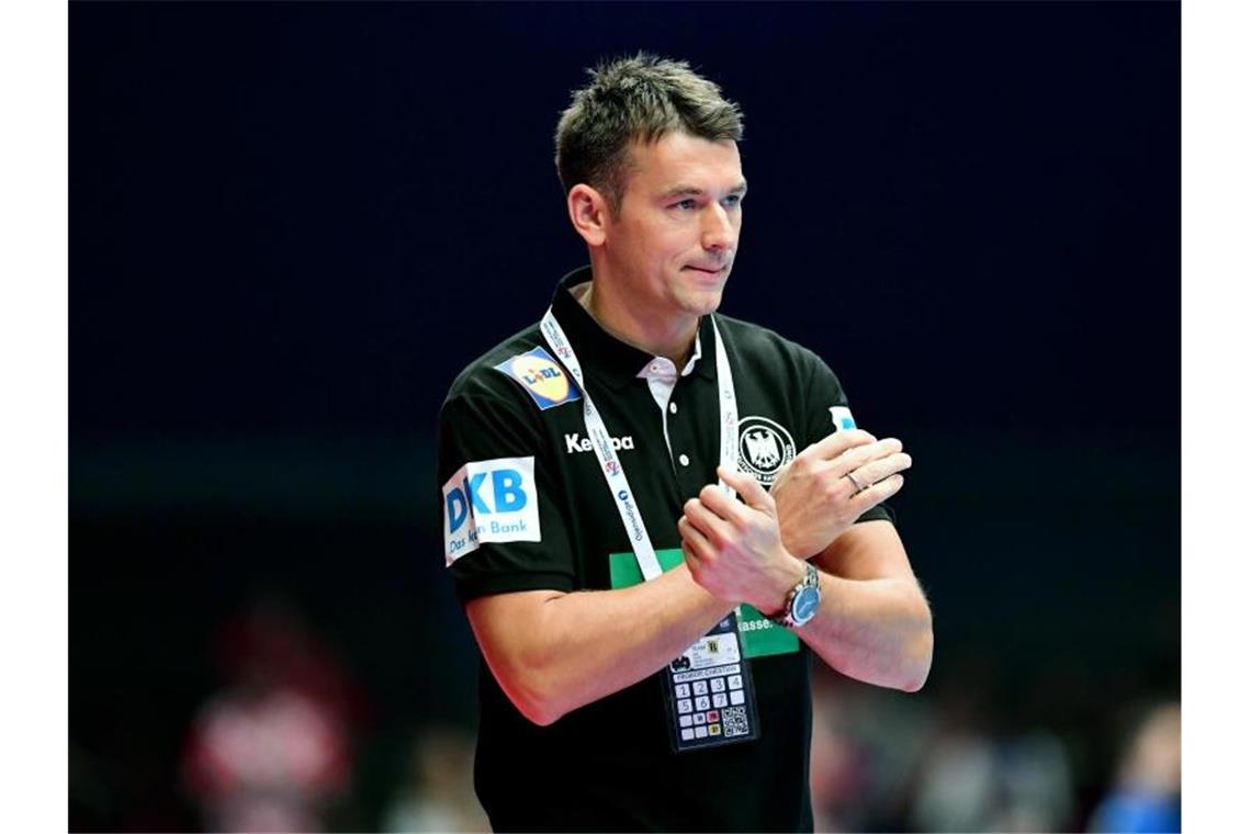 Spielt mit Deutschlands Handballern um Platz für bei der EM: Bundestrainer Christian Prokop. Foto: Robert Michael/dpa-Zentralbild/dpa