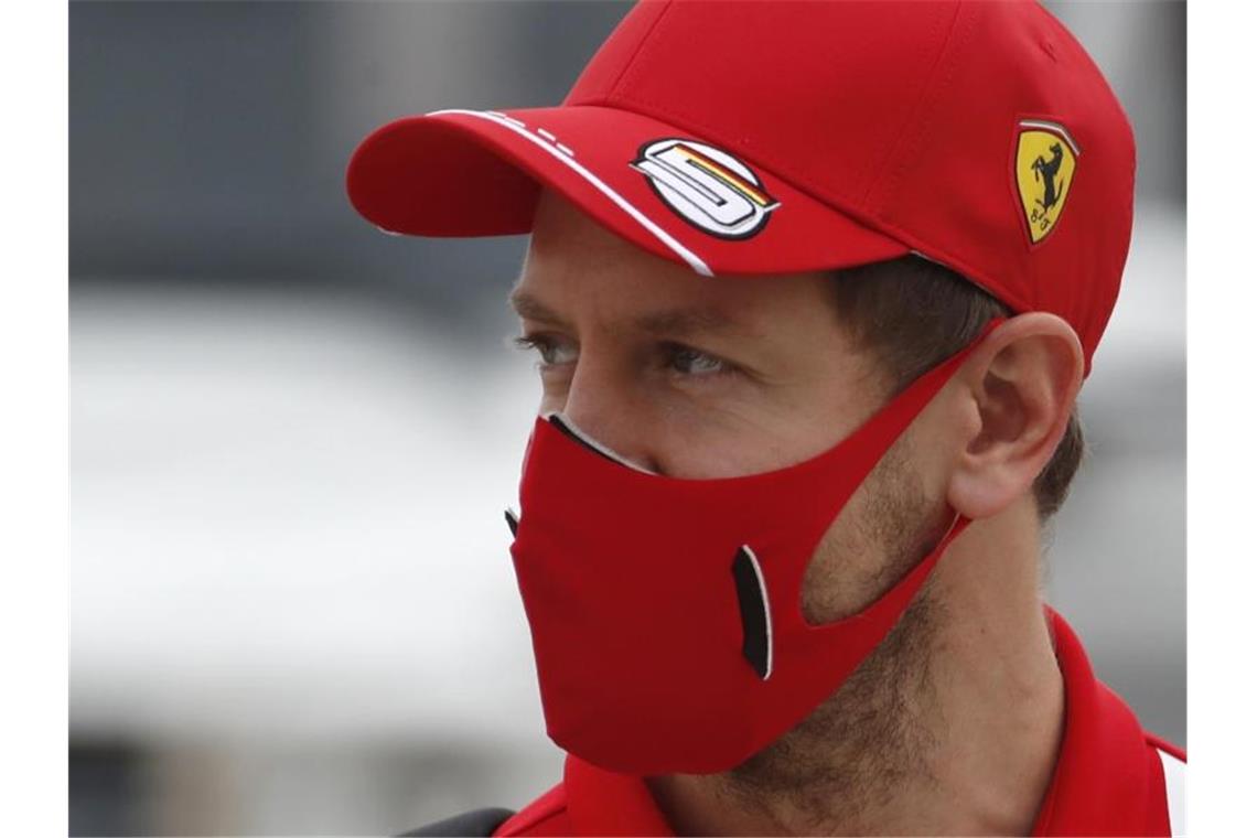 Spielte in seinem letzten Ferrari-Jahr lediglich eine Nebenrolle in der Formel-1-Saison 2020. Foto: Hamad Mohammed/Pool Reuters/AP/dpa