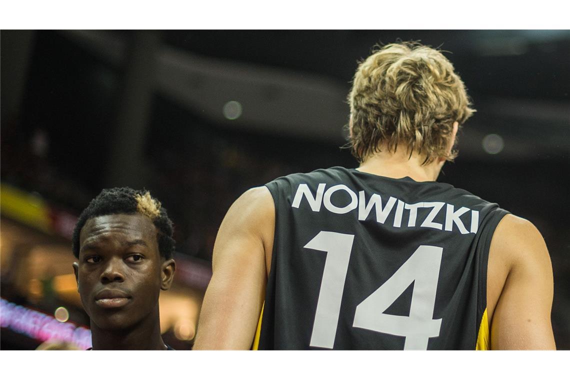 Spielten bei der EM 2015 zusammen: Schröder und Nowitzki.