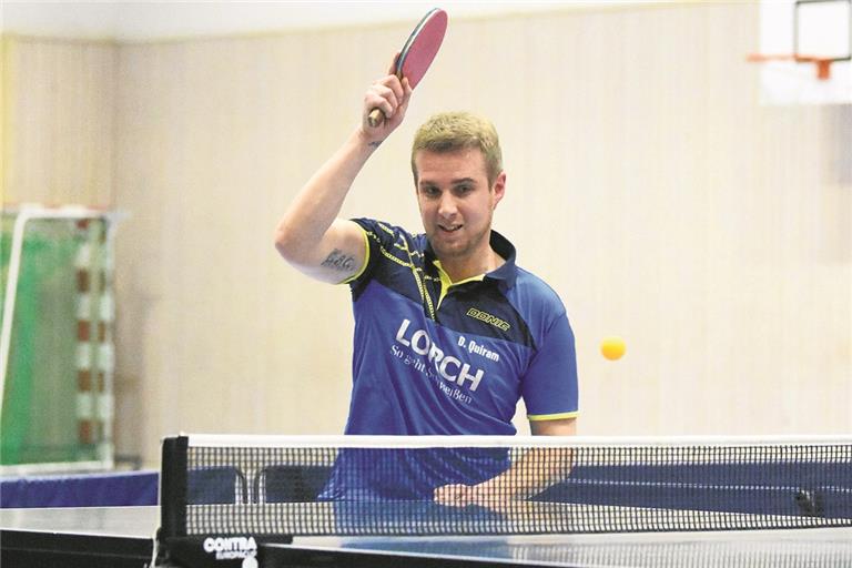 Spitzenspieler Daniel Quiram strebt mit Oberbrüden den Ligaverbleib an. Foto: T. Sellmaier