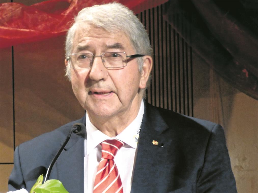 Mit 75 ist noch lange nicht Schluss Sportkreispräsident mit Ideen und Freund der klaren Worte: Erich Hägele. Foto: R. Rolli