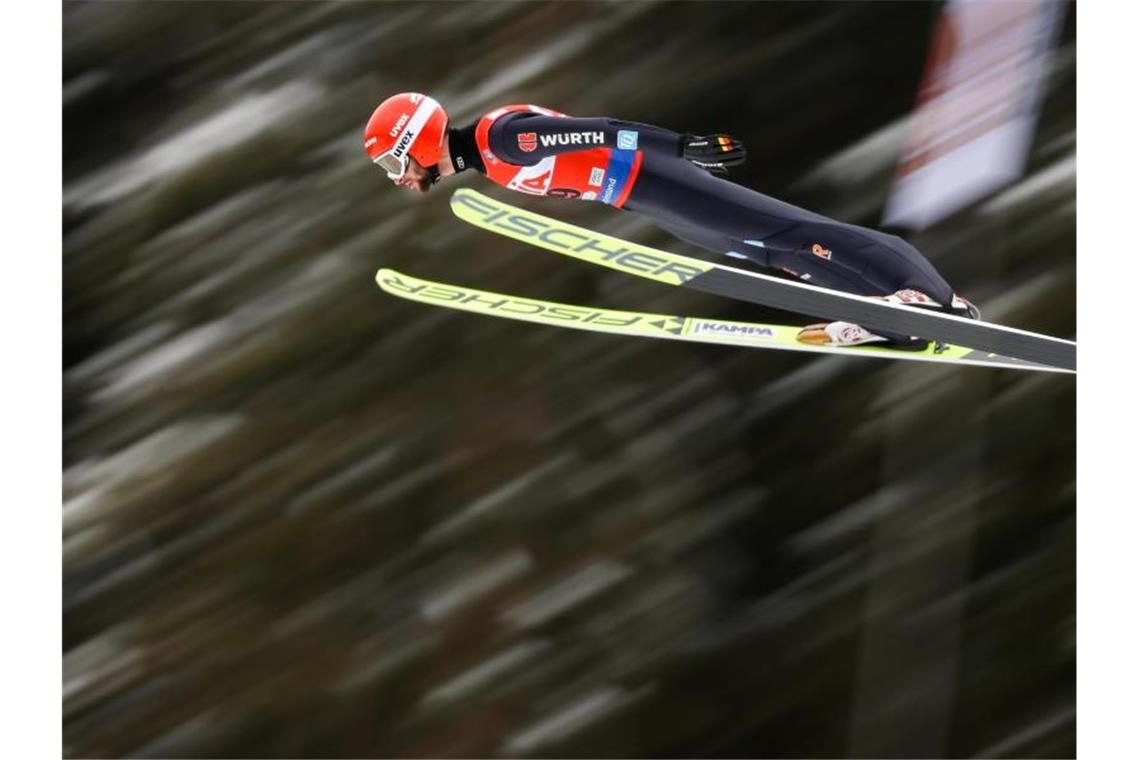 Eisenbichler in Klingenthal Dritter - Geiger im Tief Sprang auf Rang drei: Markus Eisenbichler. Foto: Jan Woitas/dpa-Zentralbild/dpa