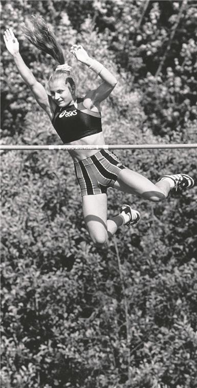 Sprang beim Weissacher Meeting vor 21 Jahren Europarekord: Angela Balakhonova. Foto: J. Fiedler