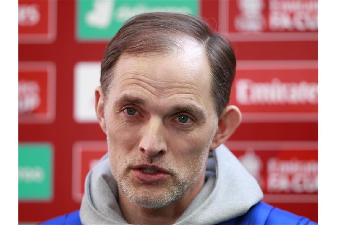 Spricht von einem „guten Zeitpunkt“ für das Halbfinal-Hinspiel gegen Real Madrid: Trainer Thomas Tuchel vom FC Chelsea. Foto: Ian Walton/PA Wire/dpa