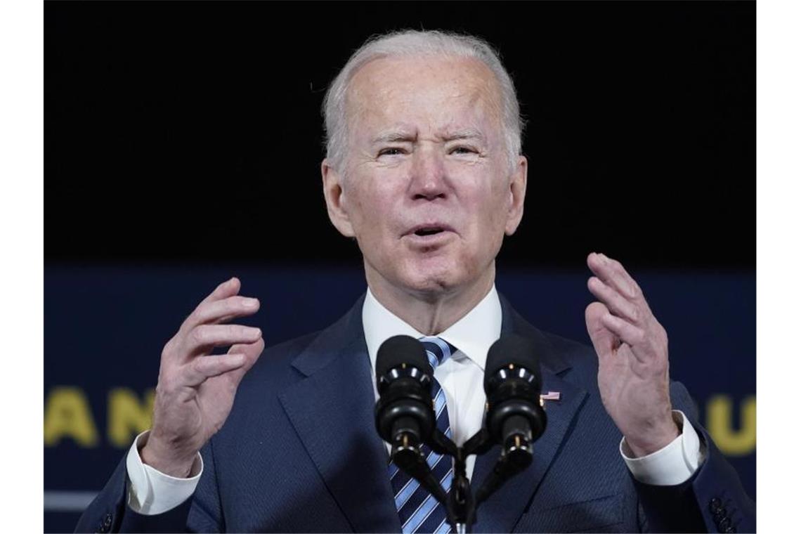 Biden ist „überzeugt“: Russland will Ukraine bald angreifen Spricht von einem russischen Einmarsch in der Ukraine schon in der kommenden Woche: US-Präsident Biden. Foto: Alex Brandon/AP/dpa