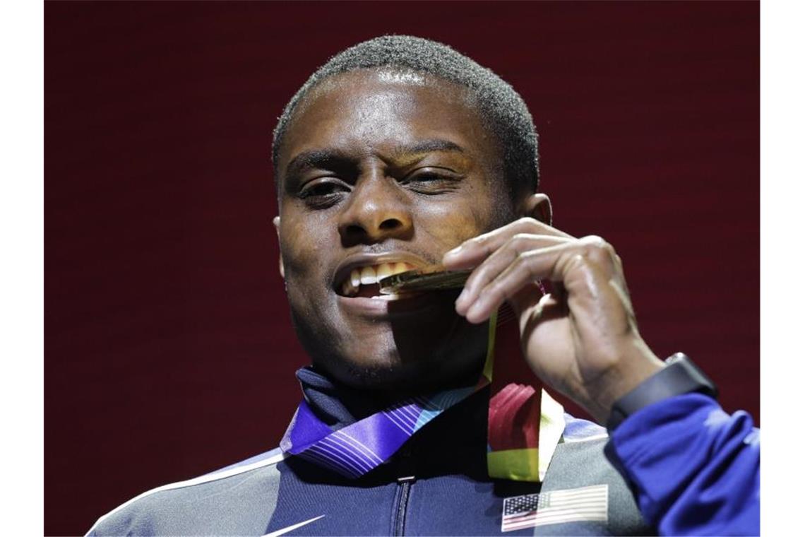 Verpasster Dopingtest: Sprintweltmeister Coleman suspendiert Sprintweltmeister Christian Coleman hat erneut einen Dopingtest verpasst. Foto: Nariman El-Mofty/AP/dpa