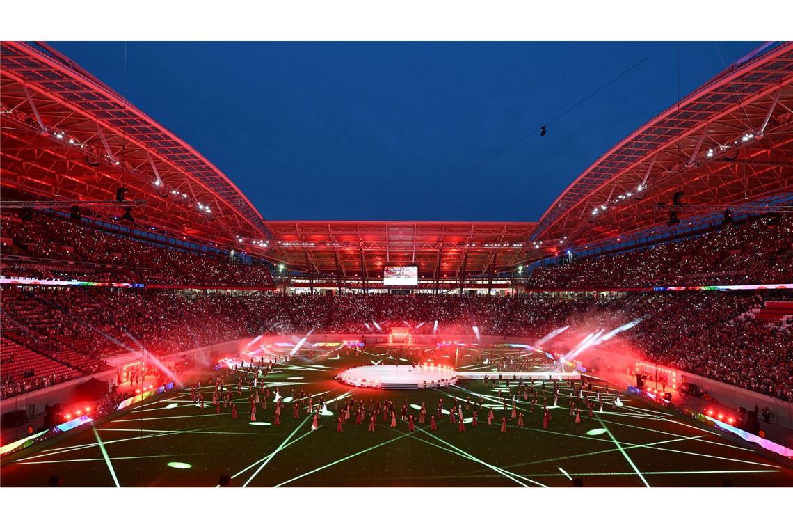 Bilder des Tages Stadiongala beim Internationalen Deutschen Turnfest in der Red Bull Arena in Leipzig