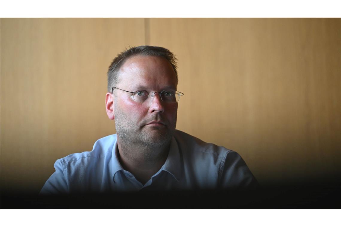 Stadtwerke-Geschäftsführer Jens Balcerek hat den Brand zu Hause gesehen.