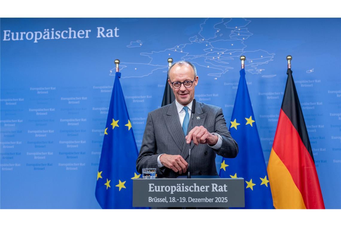 Stärkung des Zusammenhalts Europas: Das ist mit 54 Prozent mit Abstand das Thema, um das sich die Bundesregierung von Kanzler Friedrich Merz (CDU) im neuen Jahr besonders kümmern sollte.