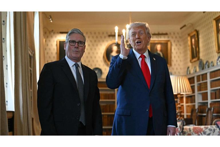 Starmer (links) hat deutlich gemacht, dass sein Land nicht an dem US-Militäreinsatz in Venezuela beteiligt war.