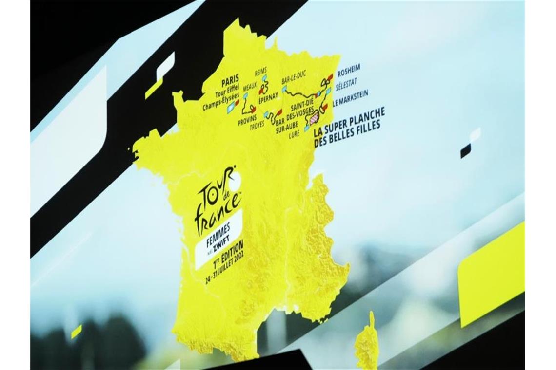 Start in Kopenhagen, Finale in Paris: Der Streckenplan der Tour de France 2022 steht fest. Foto: Thibault Camus/AP/dpa