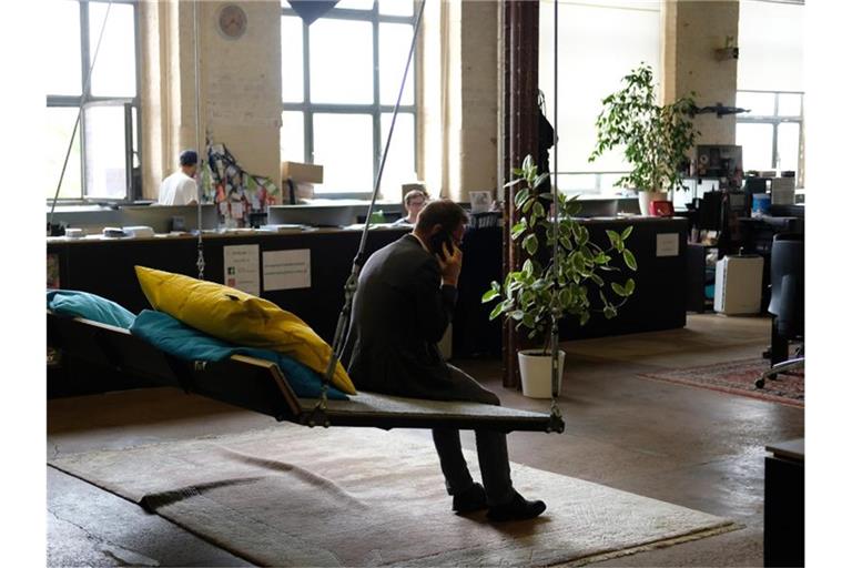 Start-Up-Zentrum SpinLab in Leipzig: Nach einem Rekordjahr bedroht die Corona-Krise laut einer Studie viele Start-ups in ihrer Existenz. Foto: Sebastian Willnow/dpa-Zentralbild/dpa
