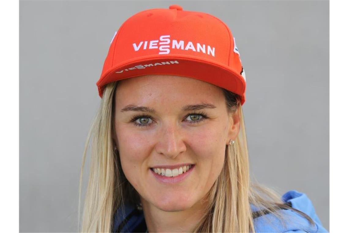 Denise Herrmann: Suche nach „neuer Galionsfigur“ unnötig Startet im Biathlon gleich beim ersten Weltcup in Östersund in der Mixed-Staffel: Denise Herrmann. Foto: Karl-Josef Hildenbrand/dpa