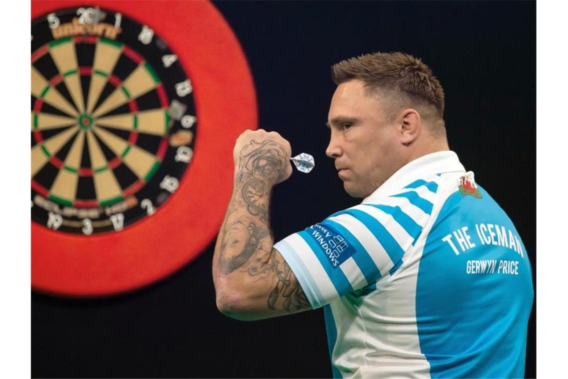 Das bringt der Tag bei der Darts-WM Startet selbstbewusst in die Darts-WM: Gerwyn Price. Foto: Swen Pförtner/dpa