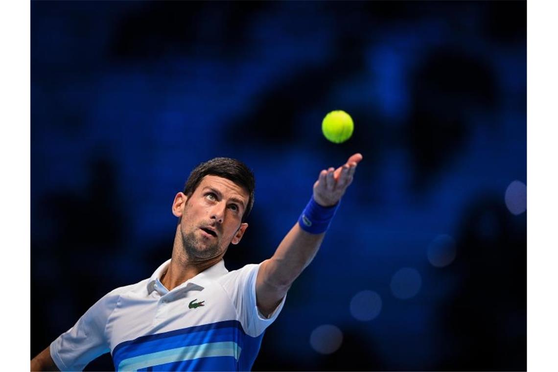 Startete erfolgreich in die ATP Finals in Turin: Novak Djokovic. Foto: Marco Alpozzi/LaPresse via ZUMA Press/dpa